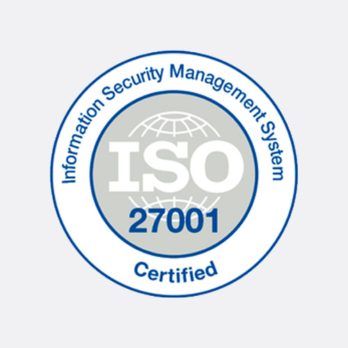 our products and services are ISO 27001 accredited